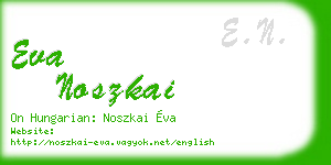 eva noszkai business card